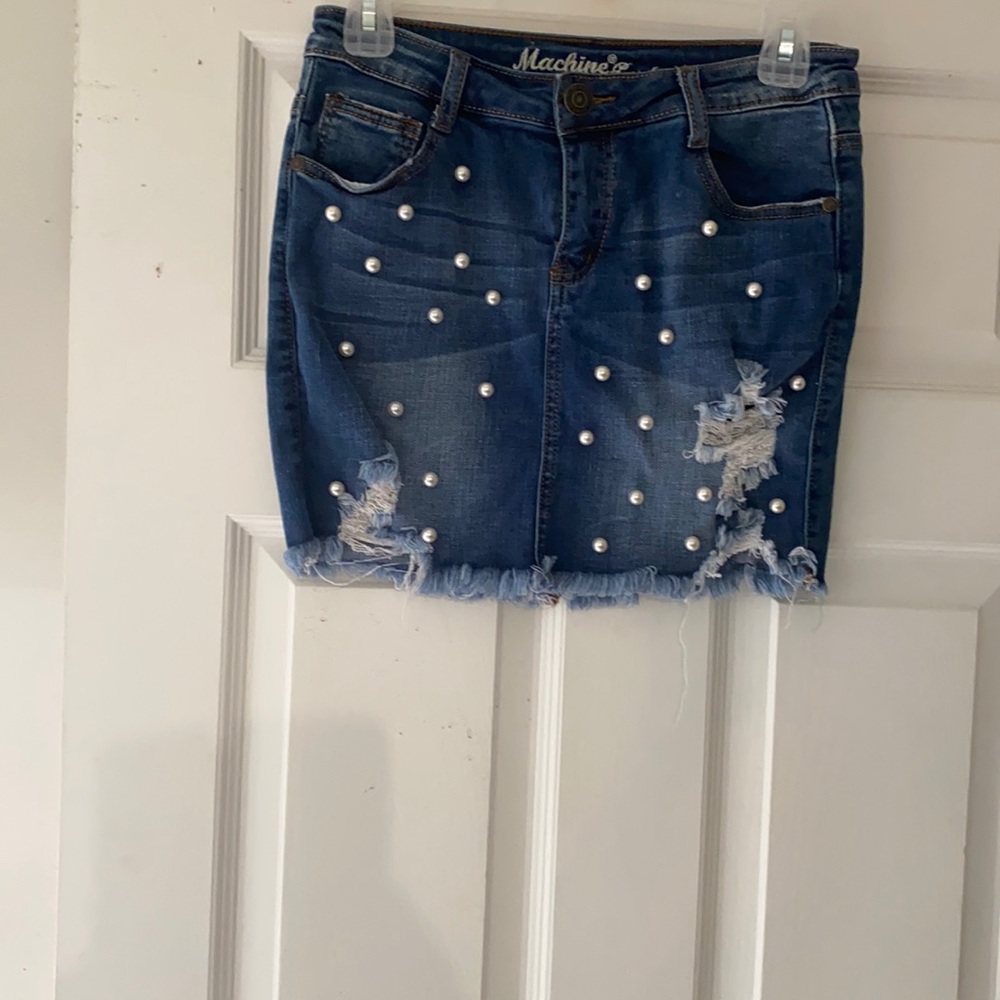 Pearl mini skirt
